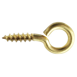 Agatator tip O, cu filet, pentru lemn, din otel, zincat galben, Friulsider 85301019050F2, 19 x 50 JDP, 3.5 x 20 x 9 mm, set 10 b