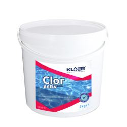 Clor activ granule Kloer, pentru apa piscina, 3 kg