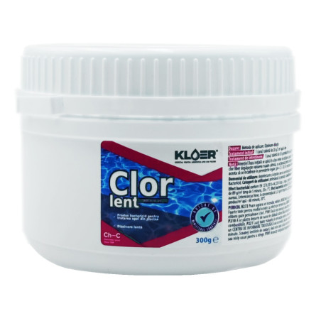 Clor lent tablete 20 Kloer, pentru apa piscina, 300 g