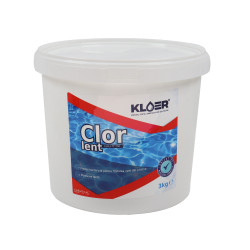 Clor lent tablete 200 Kloer, pentru apa piscina, 3 kg