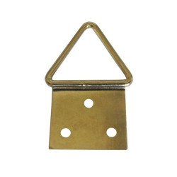 Agatatori pentru tablou, alama, zincat auriu, 32 x 16 mm, set 10 bucati