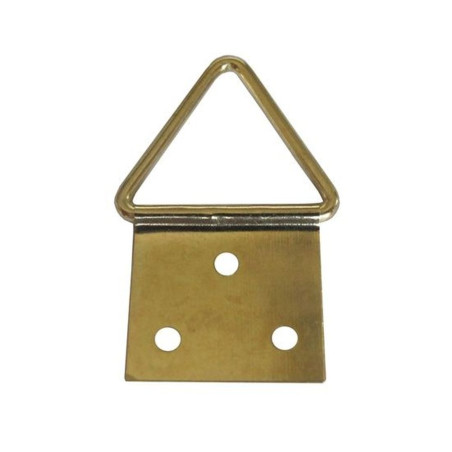 Agatatori pentru tablou, alama, zincat auriu, 32 x 16 mm, set 10 bucati