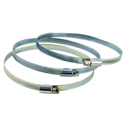 Colier otel galvanizat, pentru furtun, 110 - 130 mm, latime 9 mm