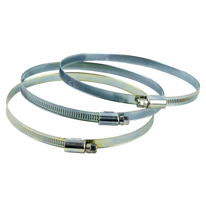 Colier otel galvanizat, pentru furtun, 110 - 130 mm, latime 9 mm