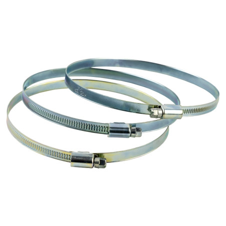 Colier otel galvanizat, pentru furtun, 110 - 130 mm, latime 9 mm