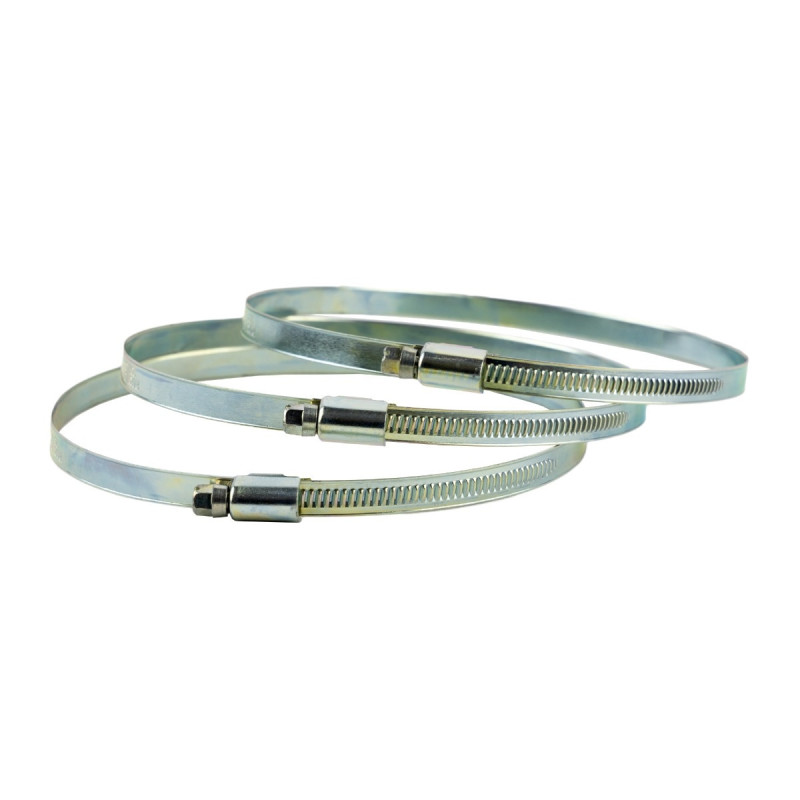 Colier otel galvanizat, pentru furtun, 120 - 140 mm, latime 9 mm