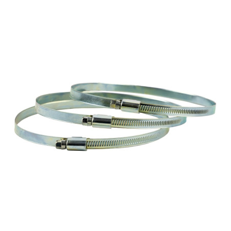 Colier otel galvanizat, pentru furtun, 120 - 140 mm, latime 9 mm