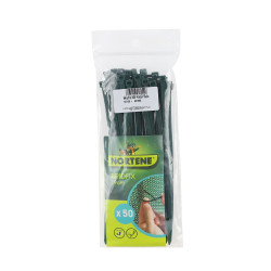 Colier zimtat Bridfix, polietilena, verde, 19 cm, 50 buc