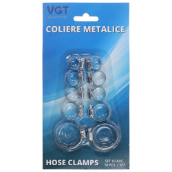Coliere metalice VGT, set 10 bucati