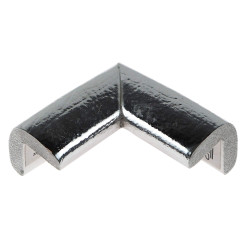 Coltar protector din spuma de cauciuc AC-106, subtire, argintiu metalizat, grosime 6 mm