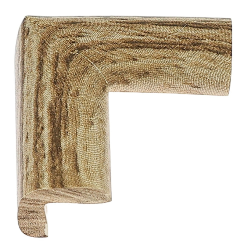 Coltar protector din spuma de cauciuc AC-136, foarte subtire, lemn inchis, grosime 4 mm