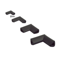 Coltar protector muchii din spuma de cauciuc AC-151, negru, grosime 2 mm