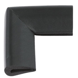 Coltar protector muchii din spuma de cauciuc AC-154, negru, grosime 5 mm