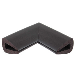 Coltar protector muchii din spuma de cauciuc AC-156, maro, grosime 9 mm