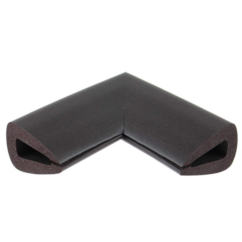 Coltar protector muchii din spuma de cauciuc AC-156, maro, grosime 9 mm