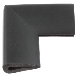 Coltar protector muchii din spuma de cauciuc AC-157, negru, grosime 9 mm