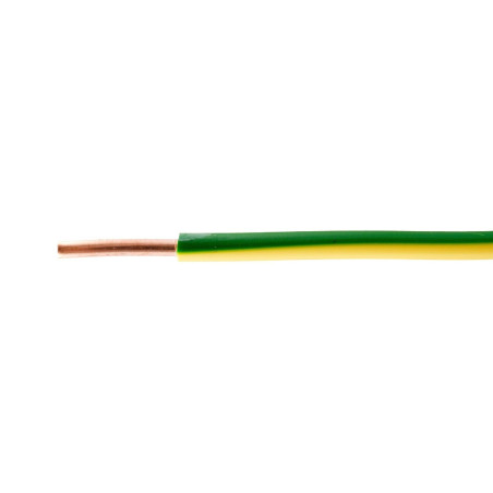 Conductor electric FY / H07V-U 10 mmp verde - galben, cupru