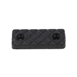 Alunecatori din plastic, negru, 53 x 19 mm, set 12 bucati