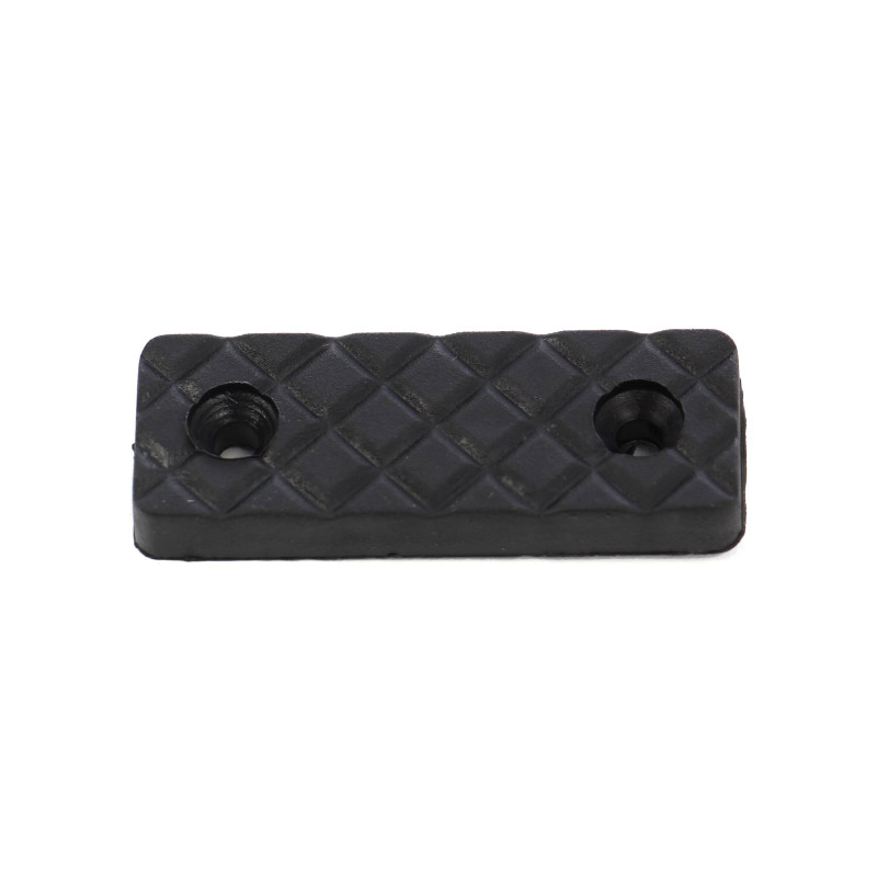 Alunecatori din plastic, negru, 53 x 19 mm, set 12 bucati