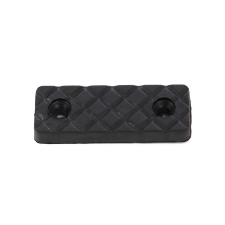 Alunecatori din plastic, negru, 53 x 19 mm, set 12 bucati