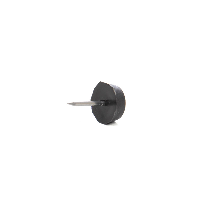 Alunecatori din plastic, negru, D 16 mm, set 12 bucati