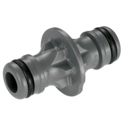Conector 2 cuple Gardena 00931-50, plastic, 3/4 - 1/2 inch