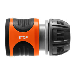 Conector furtun Gardena 18213 50, cu aquastop, plastic, 1/2 inch