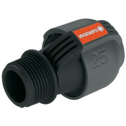Conector Gardena 02763-20, plastic, filet exterior, 1 inch