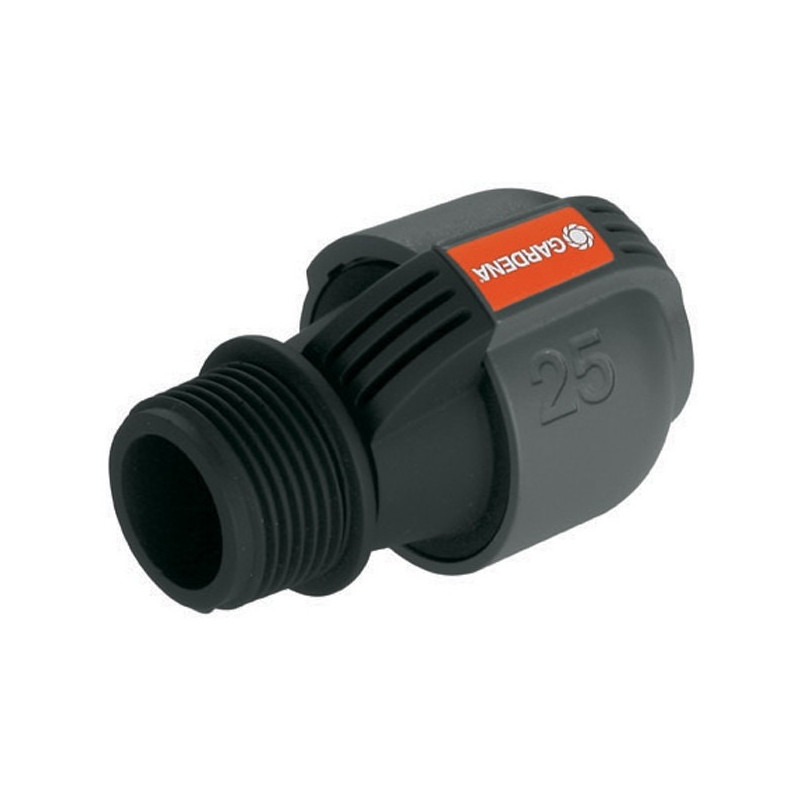 Conector Gardena 02763-20, plastic, filet exterior, 1 inch