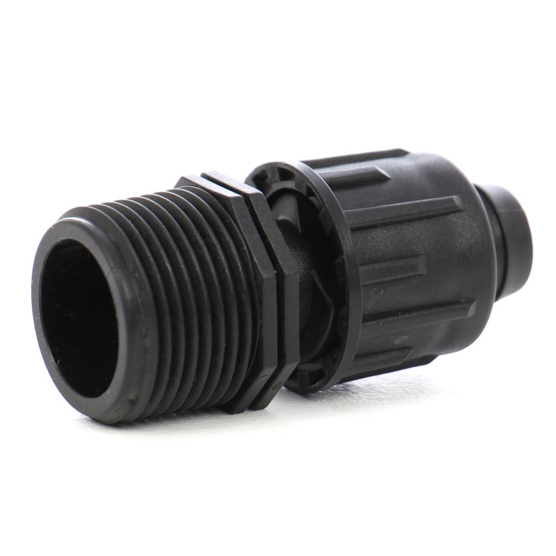 Conector pentru banda pentru irigatii prin picurare, negru, polipropilena, set 2  buc