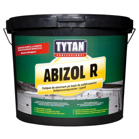 Amorsa bitum-cauciuc pentru membrane bituminoase, hidroizolatie, Abizol R Tytan Professional, 9 kg