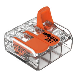 Conector Wago 221-613, 3 fire, 0.5-6 mmp, set 8 bucati