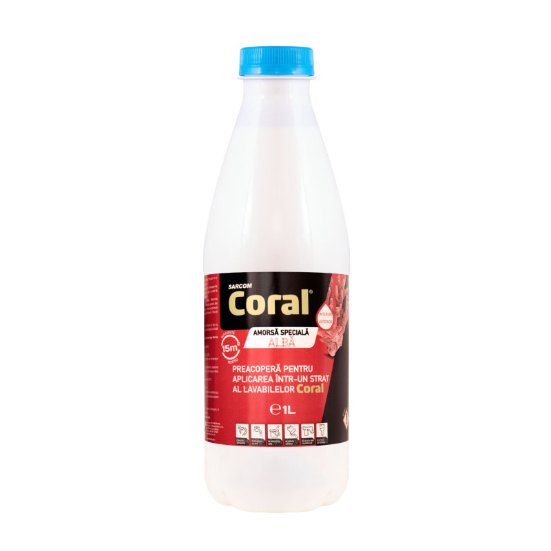 Amorsa perete Coral, interior / exterior, 1 L