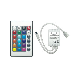 Controler + telecomanda pentru banda LED RGB Hoff
