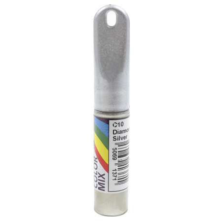Corector auto Colormix Stift Diamond Silver, pentru intretinere caroserie, argintiu, 12.5 ml