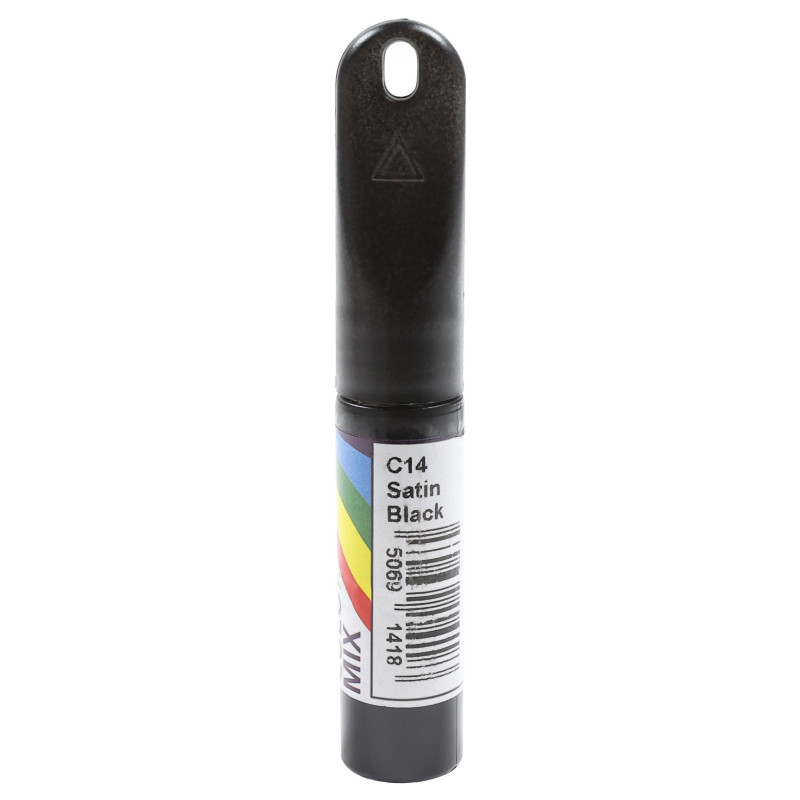 Corector auto Colormix Stift Satin Black, pentru intretinere caroserie, negru satinat, 12.5 ml