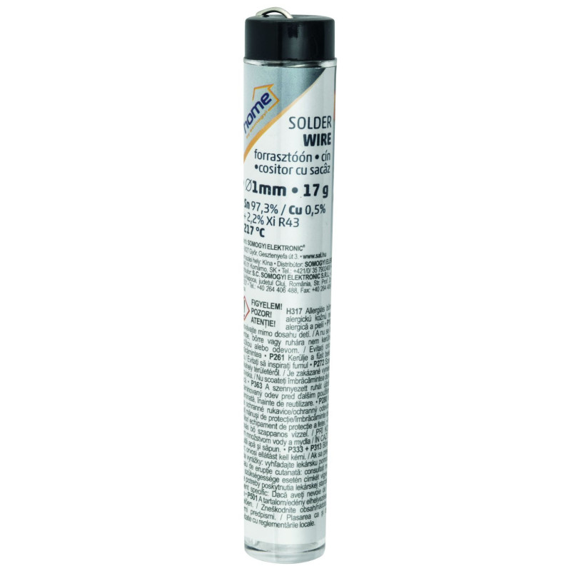 Cositor cu sacaz de lipit Home SWCU 1/17, 1 mm, 17 g, dozator tip stilou