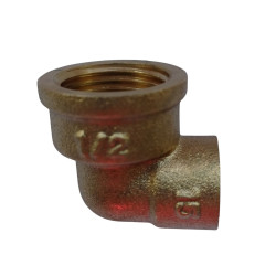 Cot alama, interior-interior, 15 cm x 1/2", 90 grade, 4092G