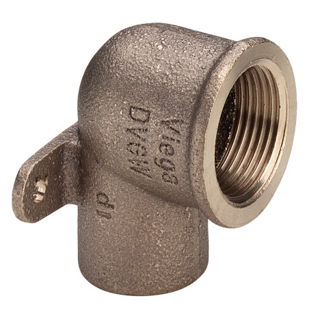 Cot bronz suport perete, interior-interior, 15 mm x 1/2", 90 grade