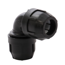 Cot compresiune PEHD, D 90 mm, 90 grade