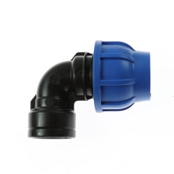 Cot compresiune PEHD, filet interior, D 32 mm x 3/4"