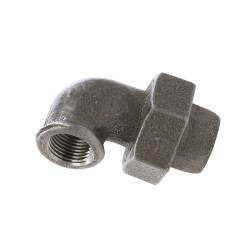 Cot cu racord olandez 95, fonta neagra, FI - FI, 1"