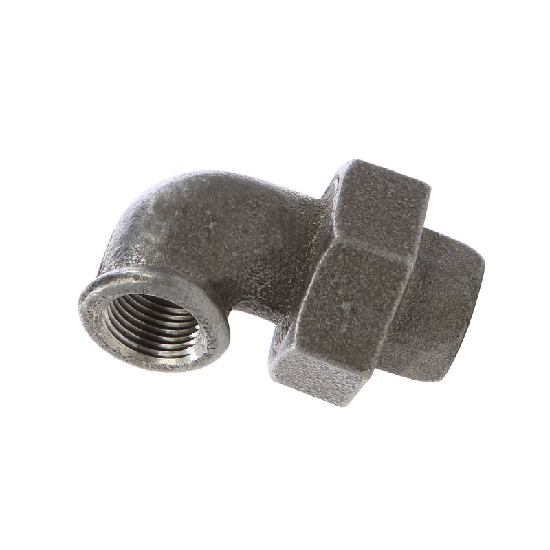 Cot cu racord olandez 95, fonta neagra, FI - FI, 1"