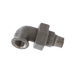 Cot cu racord olandez 97, fonta neagra, FI - FE, 1/2"
