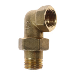 Cot cu racord olandez A98FF, alama, FI-FE, 1/2"