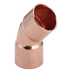 Cot cupru, interior-interior, D 18 mm, 45 grade, 5041