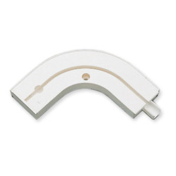 Cot exterior GE1, 5175, pentru prelungire sina cu 1 canal, PVC, alb, 13 cm