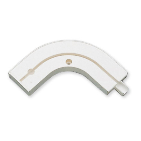Cot exterior GE1, 5175, pentru prelungire sina cu 1 canal, PVC, alb, 13 cm