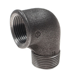 Cot fonta neagra, FI - FE, 1/2", 90 grade