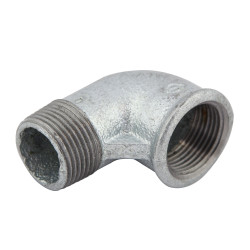Cot fonta zincata, FI - FE, 1 1/4", 90 grade